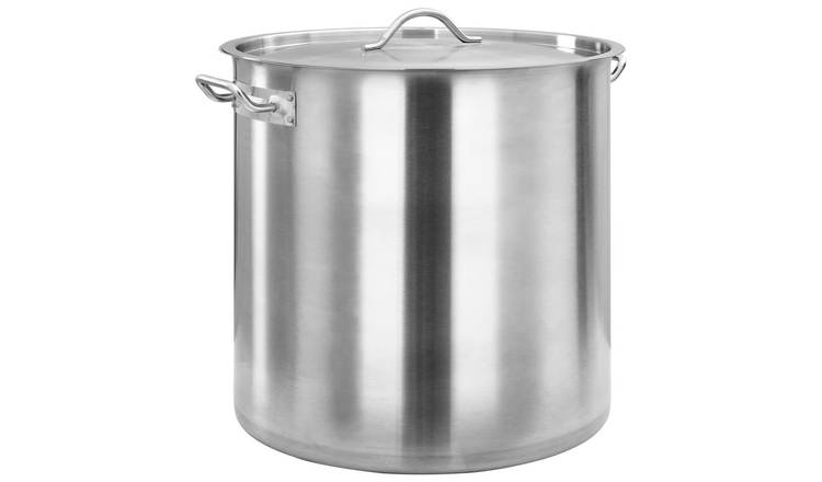 Walplus 71L Stainless Steel Stock Pot - Silver - 45x45 cm