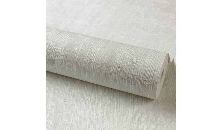 Grandeco Boutique Mica Onyx Bark Textured Embossed Wallpaper - Light Grey
