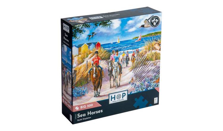 The House of Puzzles Sea Horses BIG 500 Piece Jigsaw Puzzle
