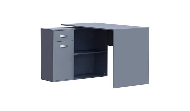 Vida Designs Longton Adjustable Computer Desk - Grey