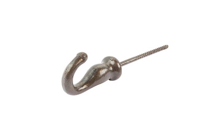 Hammer & Tongs Screw Hook - Raw