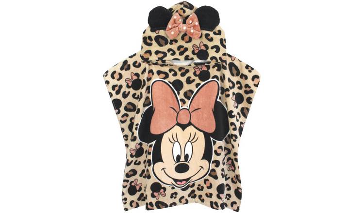 Disney Minnie Mouse Kids Girls Poncho Towel - Pink