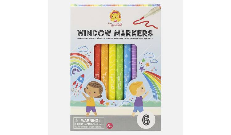 Tiger Tribe Stationery Window Markers - 3 Years +