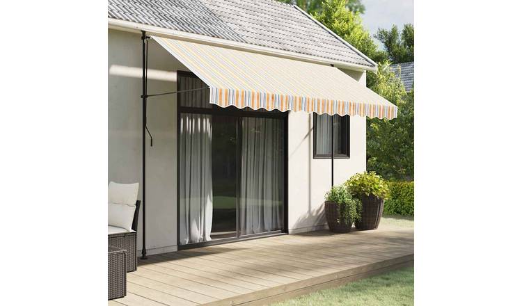 Walplus Polyester Awning Replacement Fabric - Multicolour - 350 cm