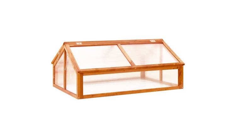 Walplus Greenhouse Solid Firwood Medium Foldable - Brown - 114 x 80 x 50 cm