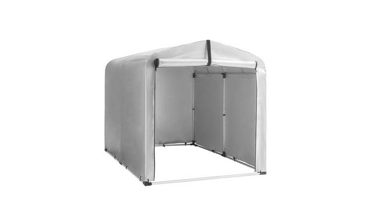 SoBuy Roll-up Door Garden Storage Bike Shed - Silver