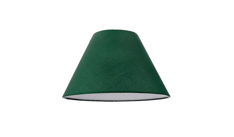 Happy Homewares Forest Green Cotton Coolie Lampshade - 25cm