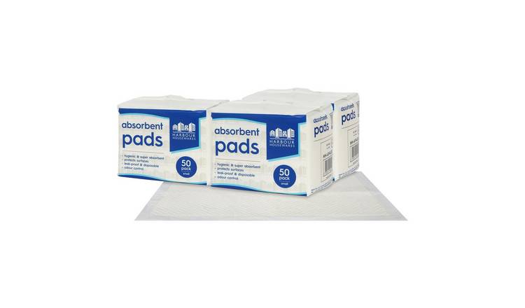 Harbour Housewares Disposable Incontinence Bed Pads - Pack of 150