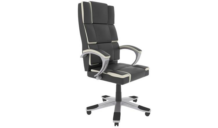 Vida Designs Henderson Office Chair - Black & White