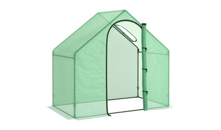Outsunny Steel Frame Walk In Greenhouse – Dark Green