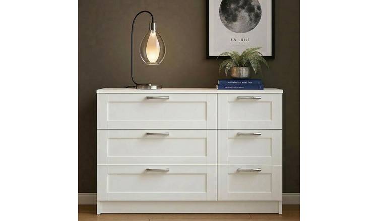 Home Treats Oslo 6 Drawer Chest - White