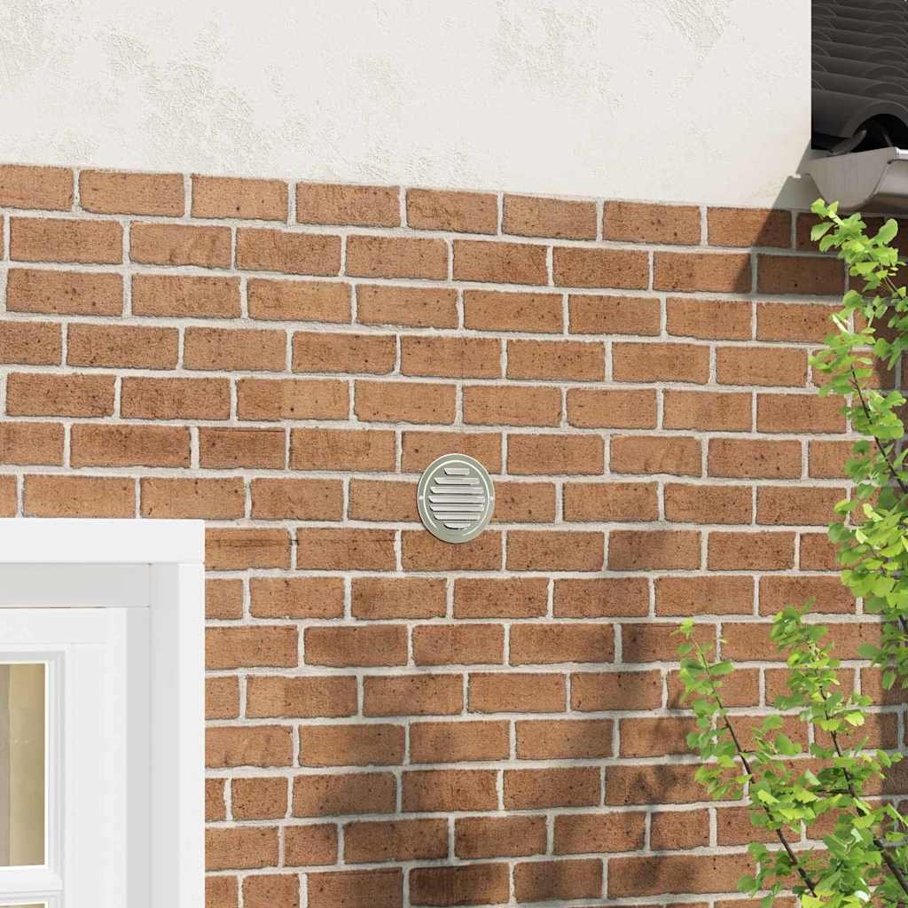 Walplus Pack of 4 100 mm Steel Air Vent Covers - Silver - 14 x 14 x 4 cm - Image 2