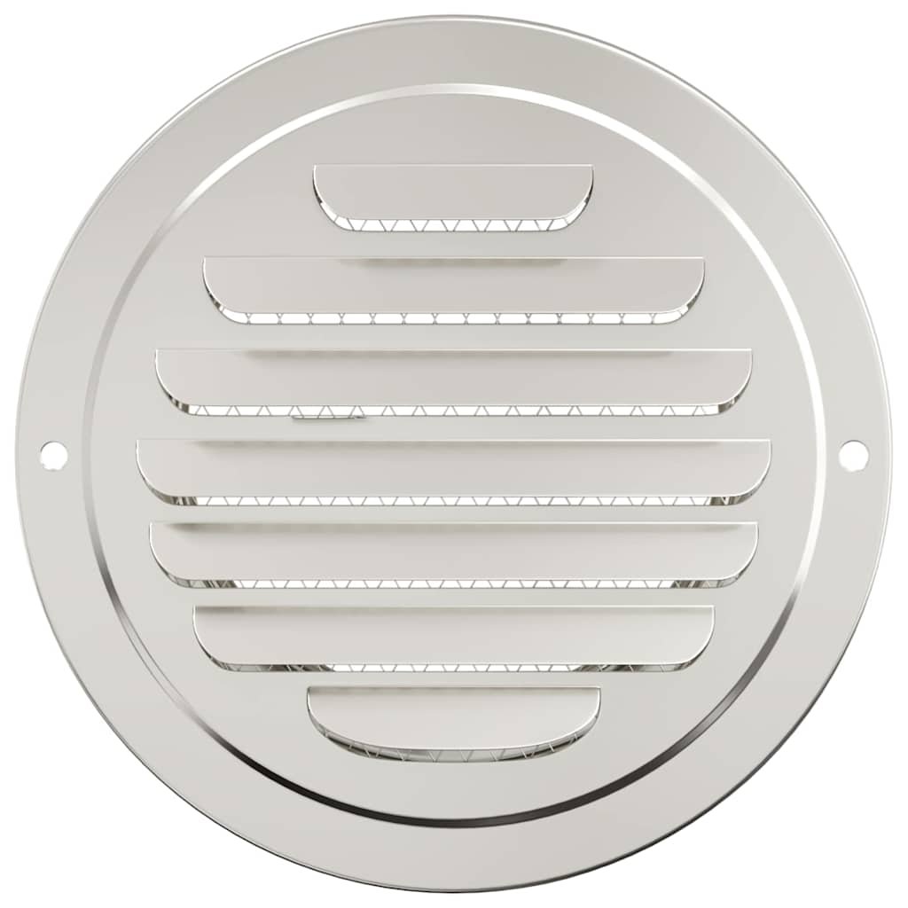 Walplus Pack of 4 100 mm Steel Air Vent Covers - Silver - 14 x 14 x 4 cm - Image 5