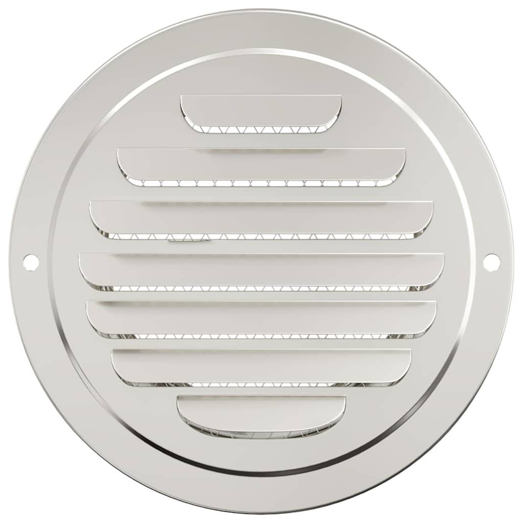 Walplus Pack of 4 100 mm Steel Air Vent Covers - Silver - 14 x 14 x 4 cm - Image 5