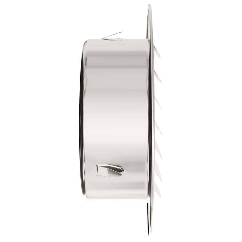 Walplus Pack of 4 100 mm Steel Air Vent Covers - Silver - 14 x 14 x 4 cm - Image 6
