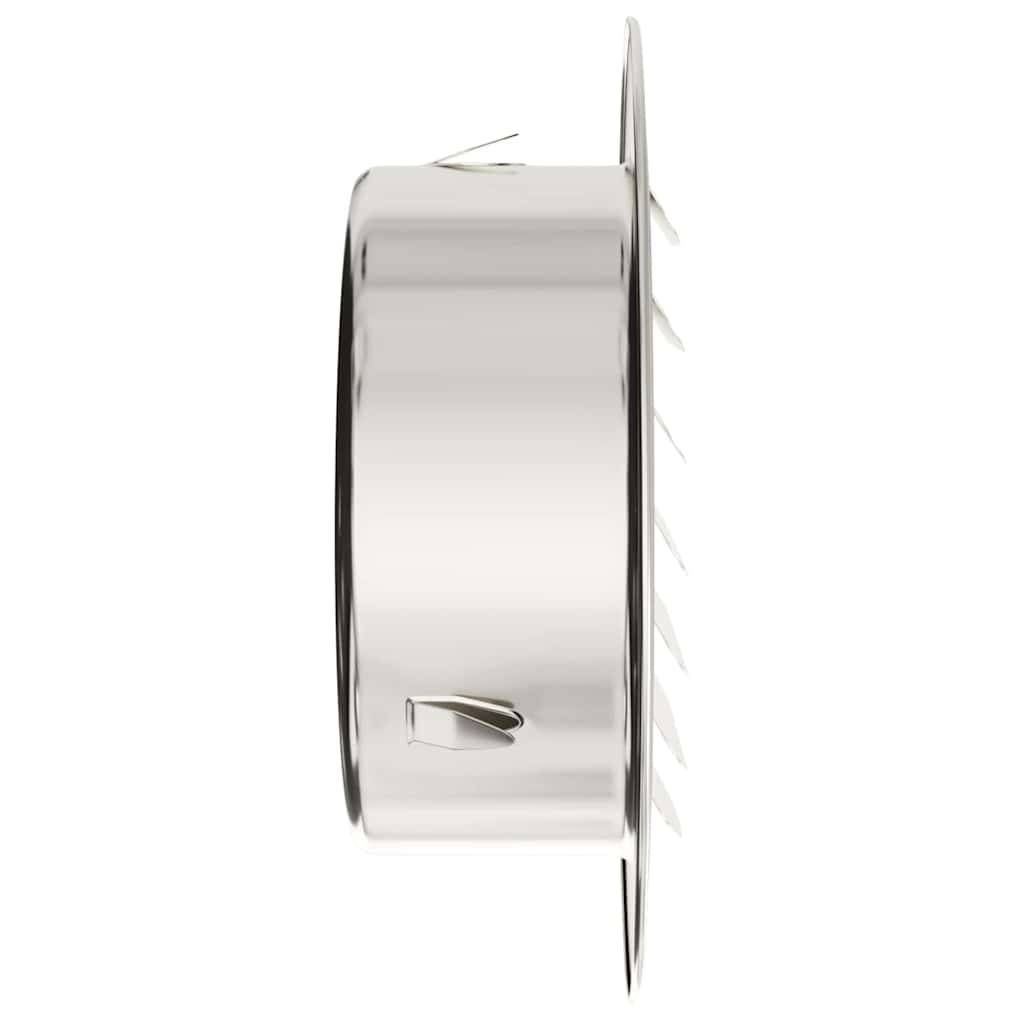 Walplus Pack of 4 100 mm Steel Air Vent Covers - Silver - 14 x 14 x 4 cm - Image 6