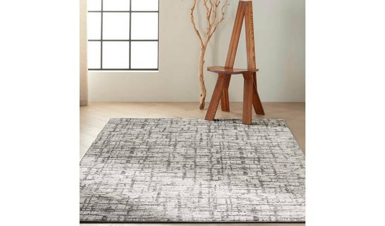 Mega Flooring Grey Modern Abstract Rug - 97 x 152cm