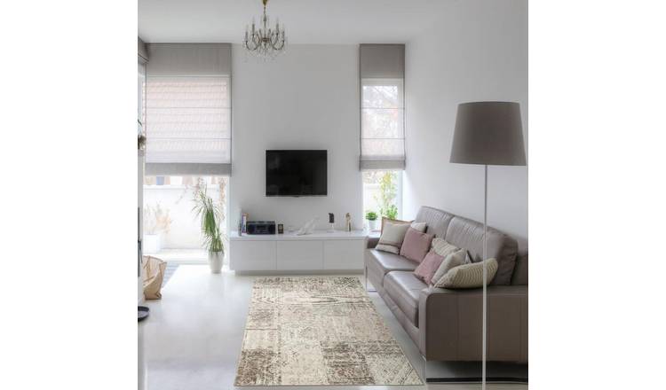 Mega Flooring Beige Traditional Floral Rug - 160 x 230cm