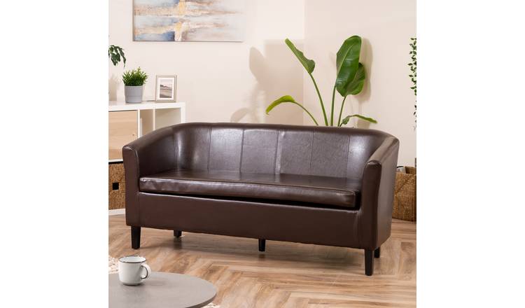 Artemis Home Meriden 3 Seat Tub Sofa - Brown