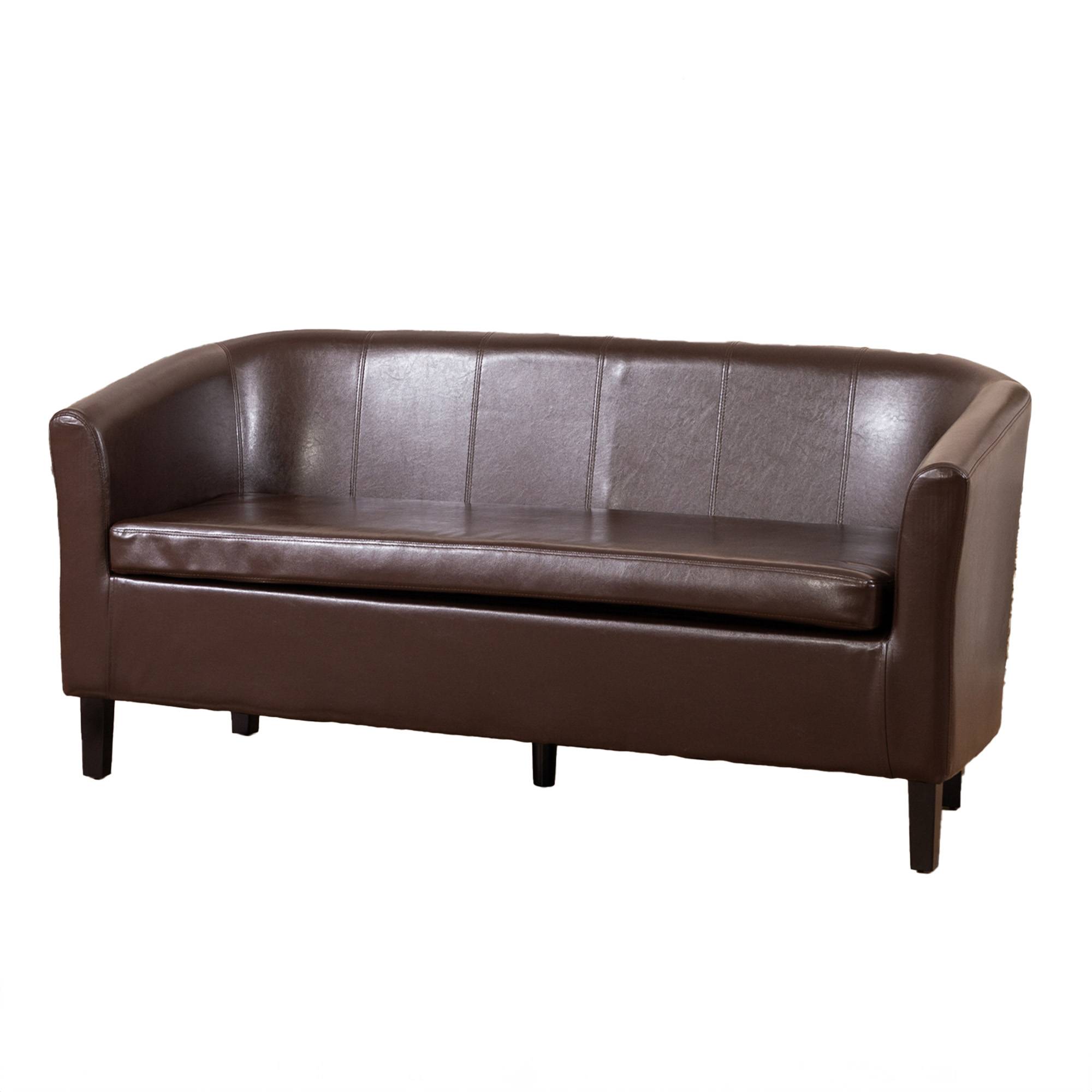 Artemis Home Meriden 3 Seat Tub Sofa - Brown - Image 3