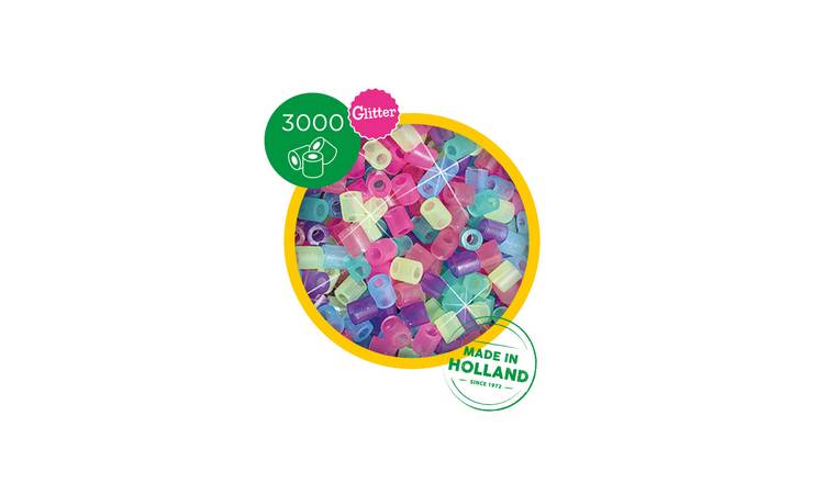 SES Creative Iron On Beads 3000 Piece Craft Set - Mix Glitter