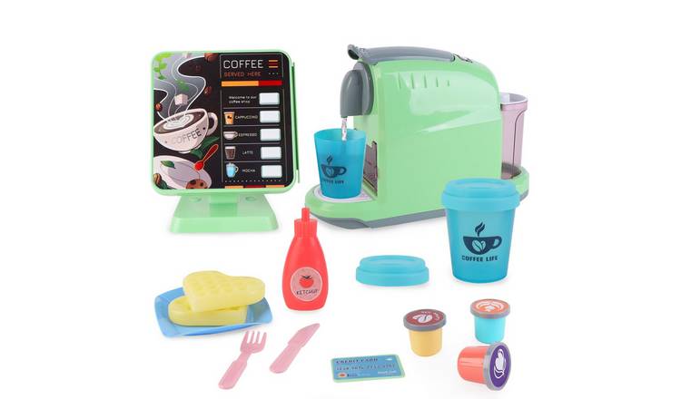 deAO Kids Coffee Machine Toy - Green