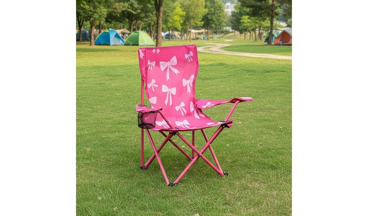 OHS Kids Bows Outdoor Camping Chair Folding Portable Seat