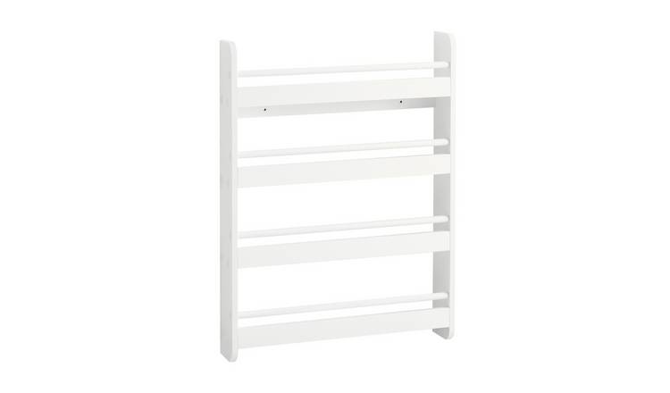 SoBuy 4 Shelf Wall Mounted Book Shelf - White