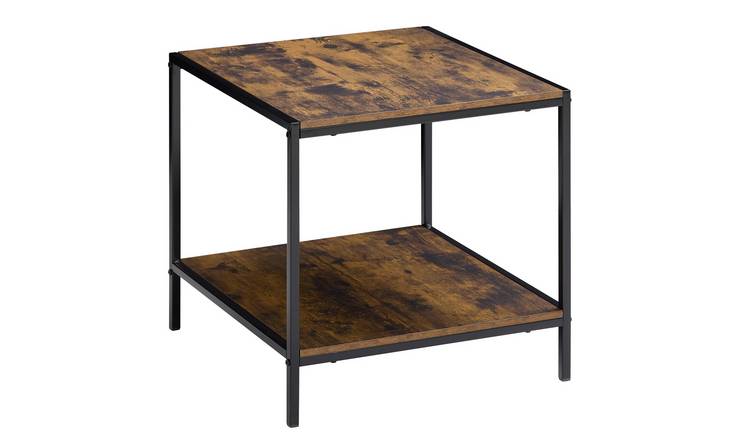 Vida Designs Brooklyn End Table - Dark Wood