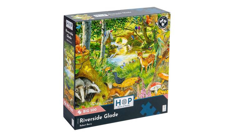 The House of Puzzles Riverside Glade BIG 500 Piece Jigsaw Puzzle