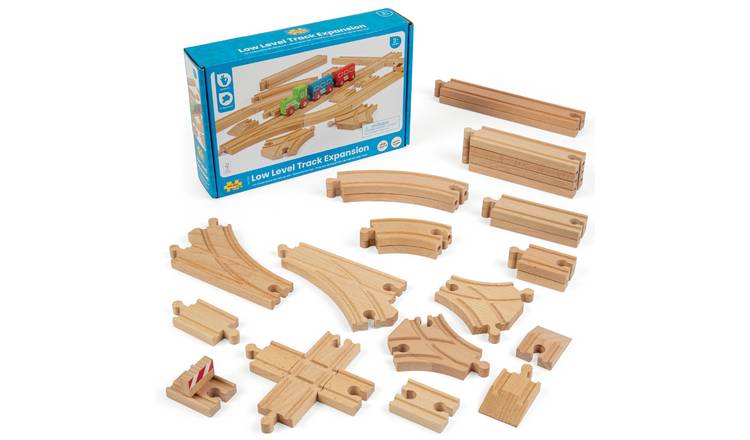 Bigjigs Rail Low Level Track Expansion Pack - 3 Years +