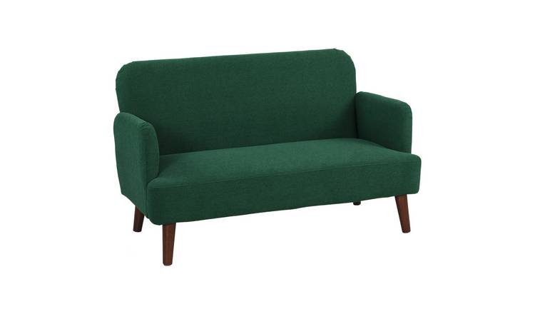 HOMCOM 2 Seater Velvet Modern Sofa - Dark Green