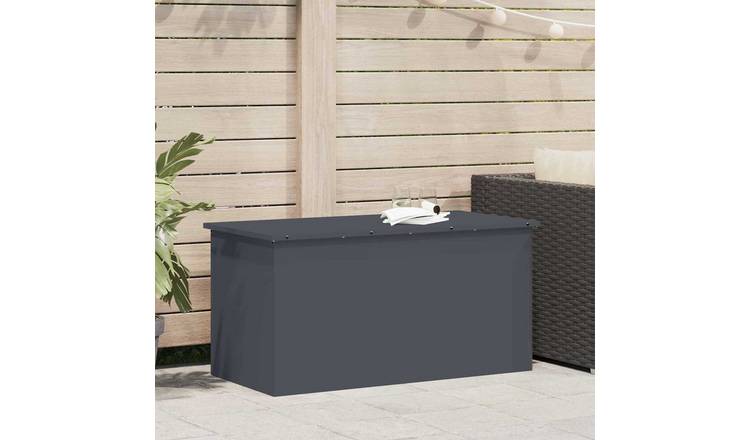 Walplus Steel Outdoor Storage Box - Anthracite - 100 x 50.5 x 50 cm