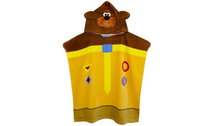 Hey Duggee Kids Boys Poncho Towel - Yellow