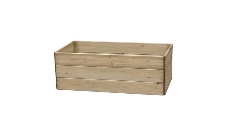 Greena Rectangular Wooden Raised Bed 45 cm High, 60 x 120cm