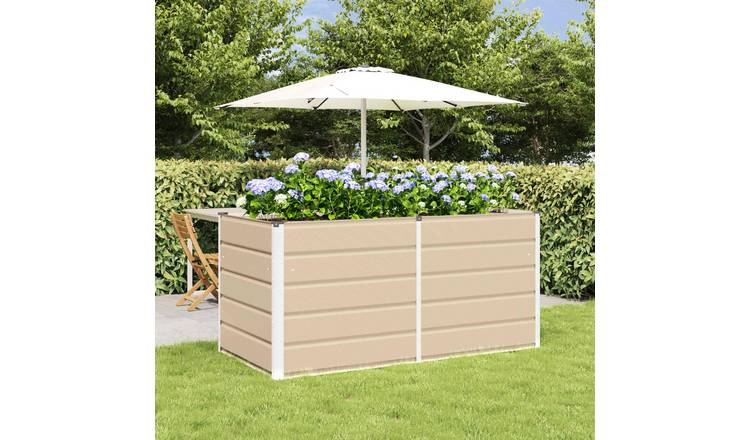Walplus Steel Garden Planter - Ivory - 160 x 80 x 75 cm