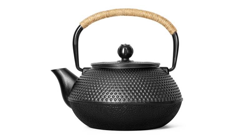 VonShef Cast Iron w/ Infuser & Strainer Japanese Teapot - Black