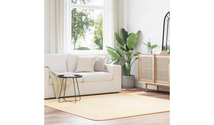 Walplus Navarra Polyester Rug - Cream - 200 x 200cm