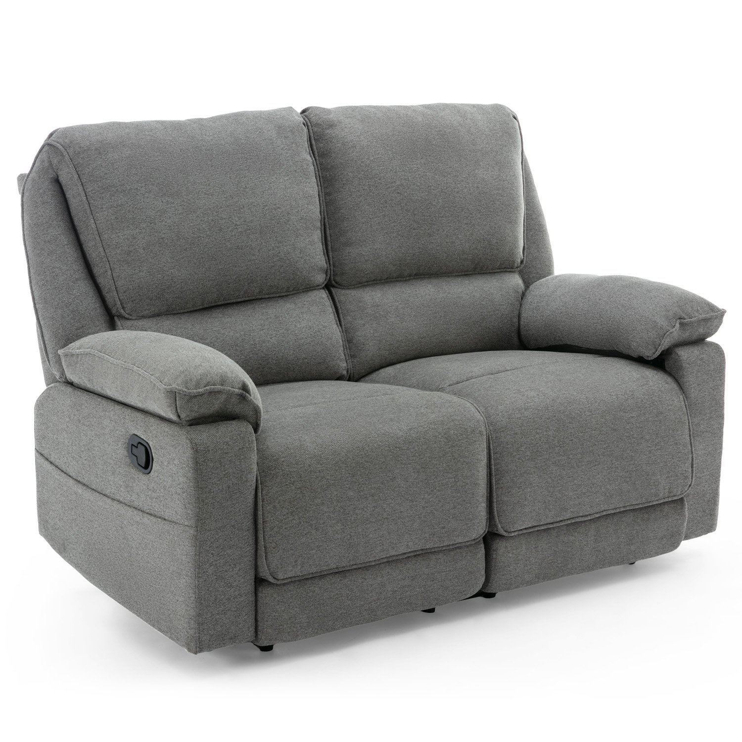 Furniture Online Sydney Manual Recliner 3 Seater Linen Sofa – Grey - Image 2