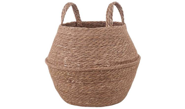 Walplus Seagrass Plant Pot - Natural - 32 x 32 cm