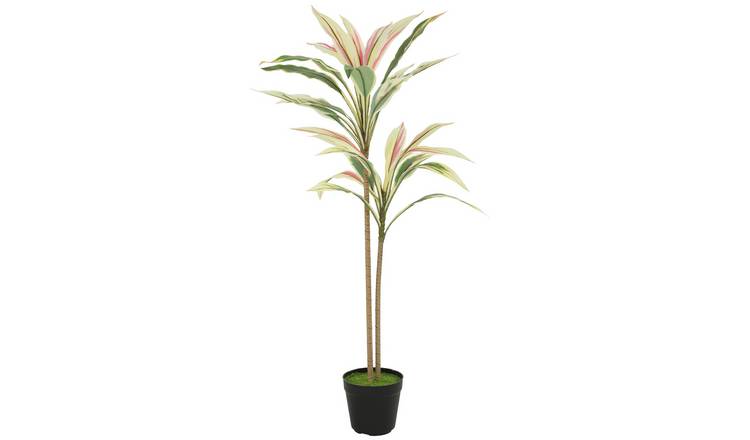 HOMCOM Artificial Cordyline Tree - Yellow