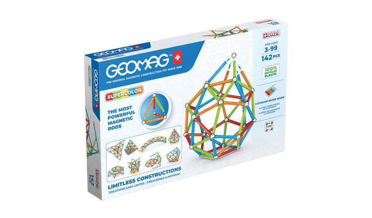 Geomag Supercolor 142 Piece Magnetic Panel Construction Set