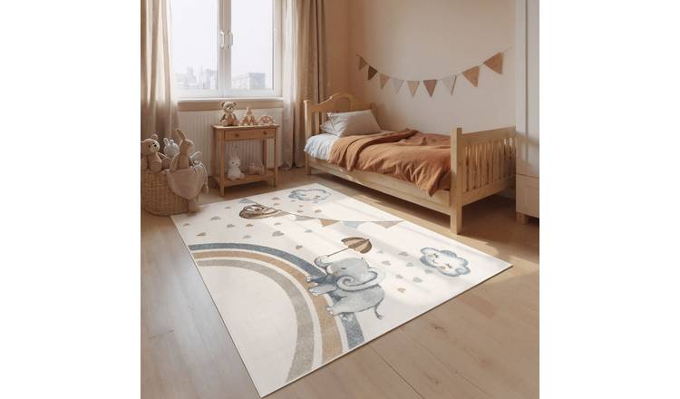 Hanse Home Cream Elephant Rainy Boho Rug - 160 x 230cm