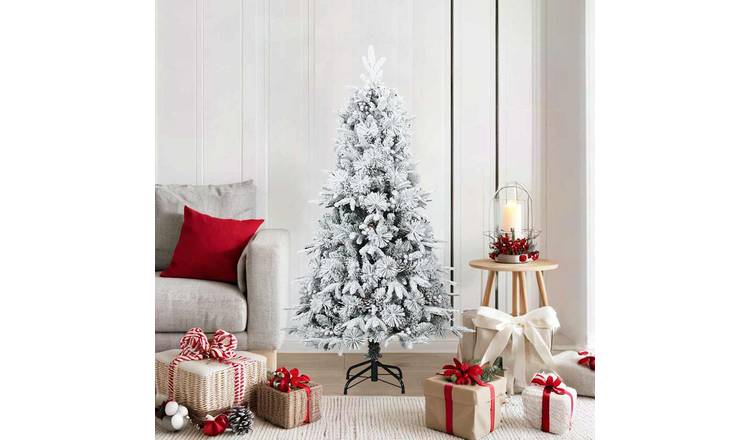 Walplus 303 Branch Tips Hinged Artificial Christmas Tree - White - 150 cm