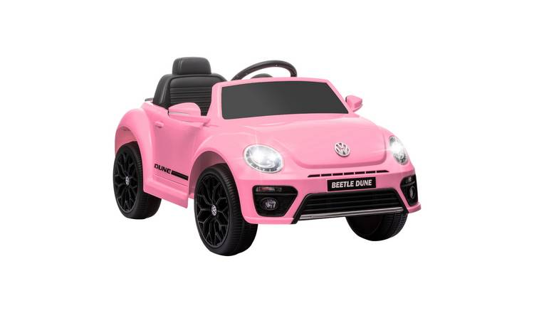 AIYAPLAY Volkswagen Beetle 12V Remote Control Music Lights Ride on Car – Pink