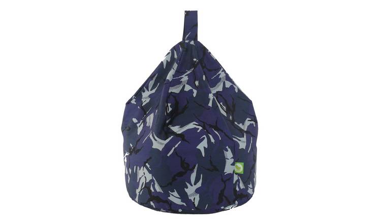 Bean Lazy Urban Camo Cotton Bean Bag Child Size Blue