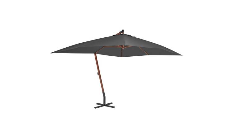 Walplus Cantilever Parasol - Anthracite - 400 x 300 x 285 cm