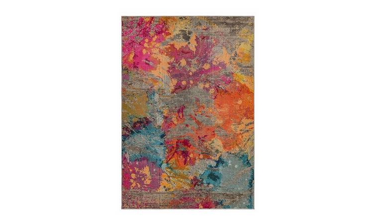 Mega Flooring Multi Modern Abstract Rug - 80 x 150cm