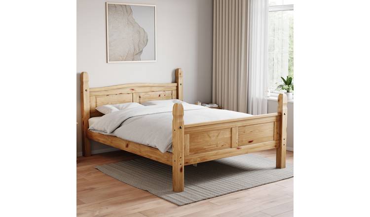Vida Designs Corona King Size High Foot Bed End - Pine