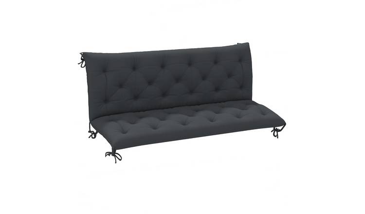 Outsunny Tufted Swing Chair Cushion - Black